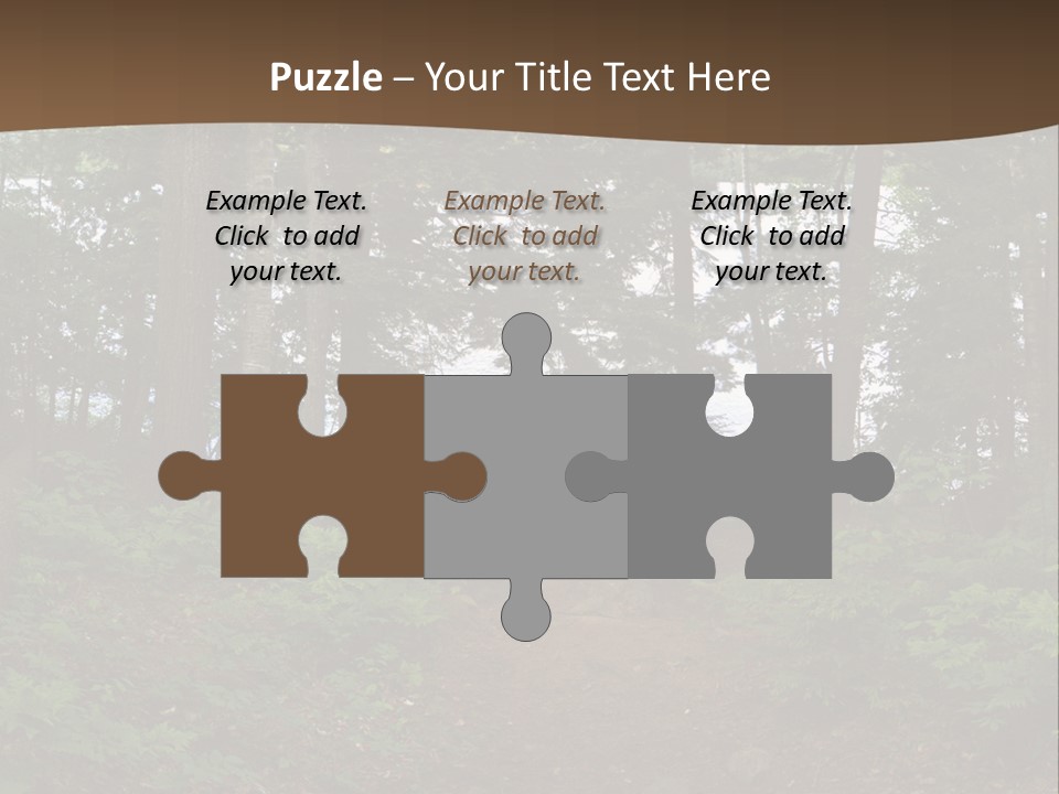 Tent Lake Campground PowerPoint Template