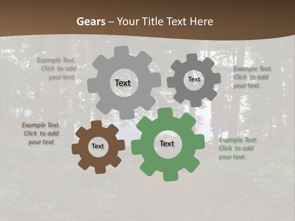 Tent Lake Campground PowerPoint Template