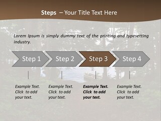 Tent Lake Campground PowerPoint Template