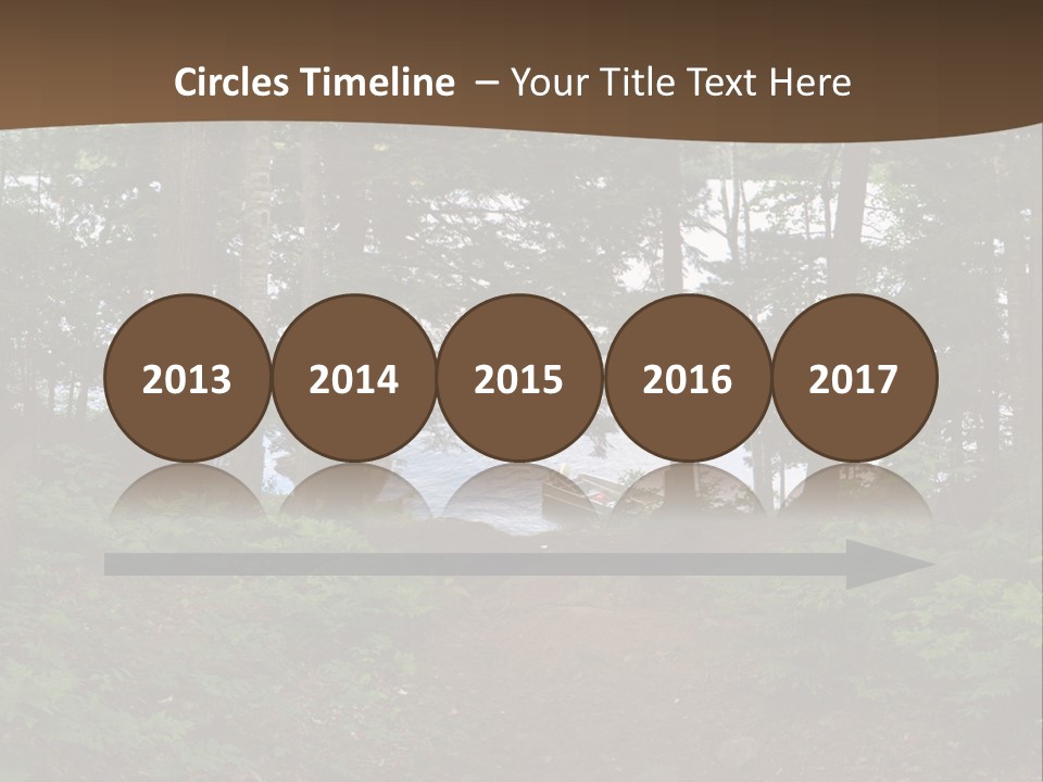 Tent Lake Campground PowerPoint Template