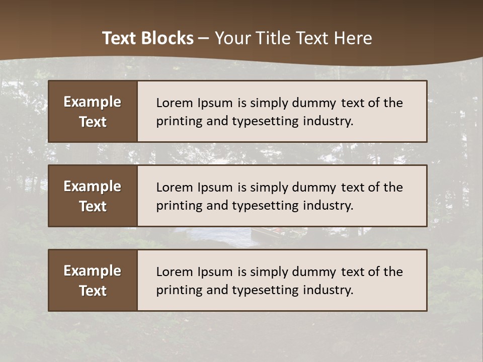 Tent Lake Campground PowerPoint Template