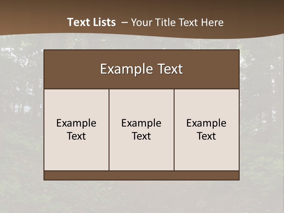 Tent Lake Campground PowerPoint Template