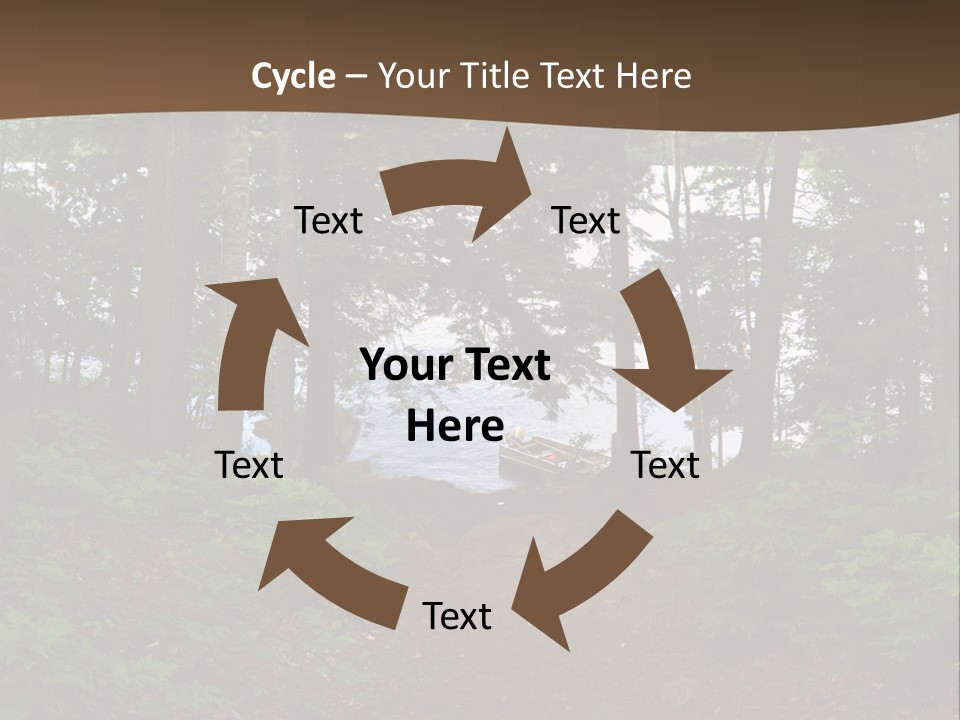 Tent Lake Campground PowerPoint Template