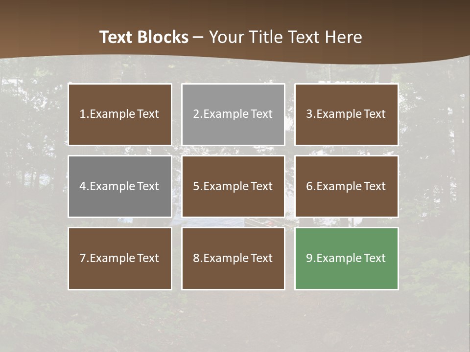 Tent Lake Campground PowerPoint Template