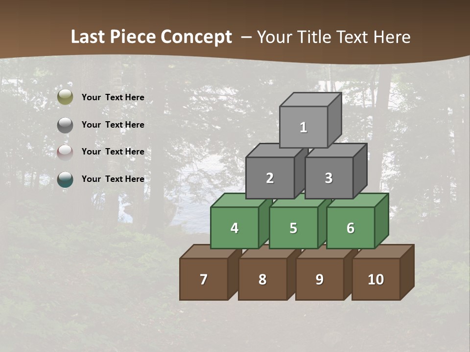Tent Lake Campground PowerPoint Template