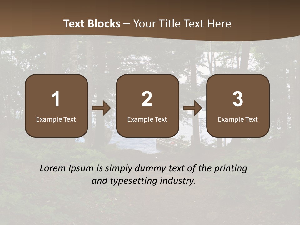 Tent Lake Campground PowerPoint Template