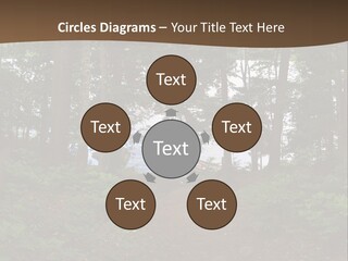 Tent Lake Campground PowerPoint Template