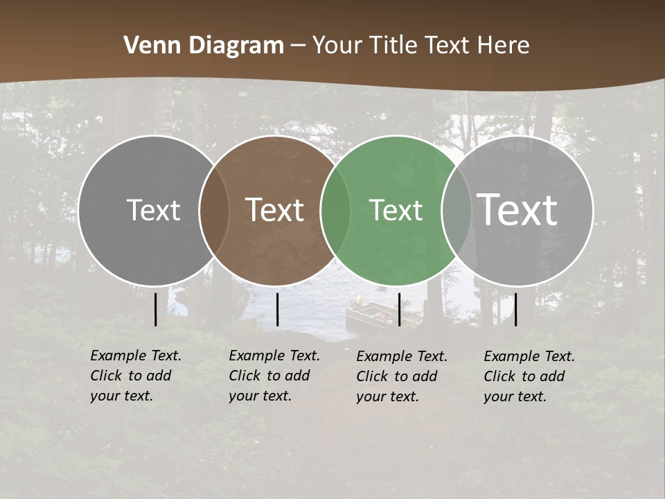 Tent Lake Campground PowerPoint Template