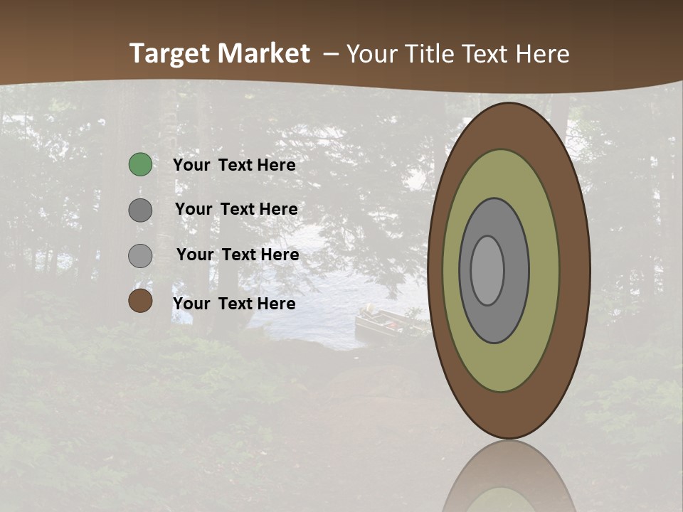 Tent Lake Campground PowerPoint Template