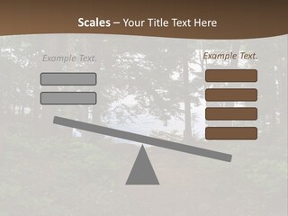 Tent Lake Campground PowerPoint Template