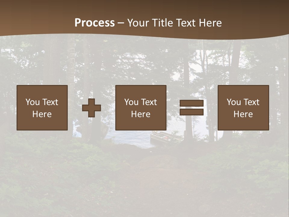 Tent Lake Campground PowerPoint Template