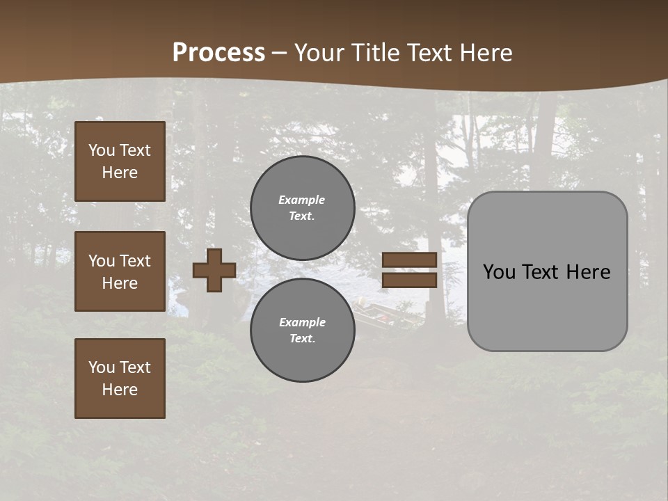 Tent Lake Campground PowerPoint Template