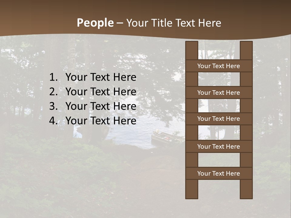 Tent Lake Campground PowerPoint Template