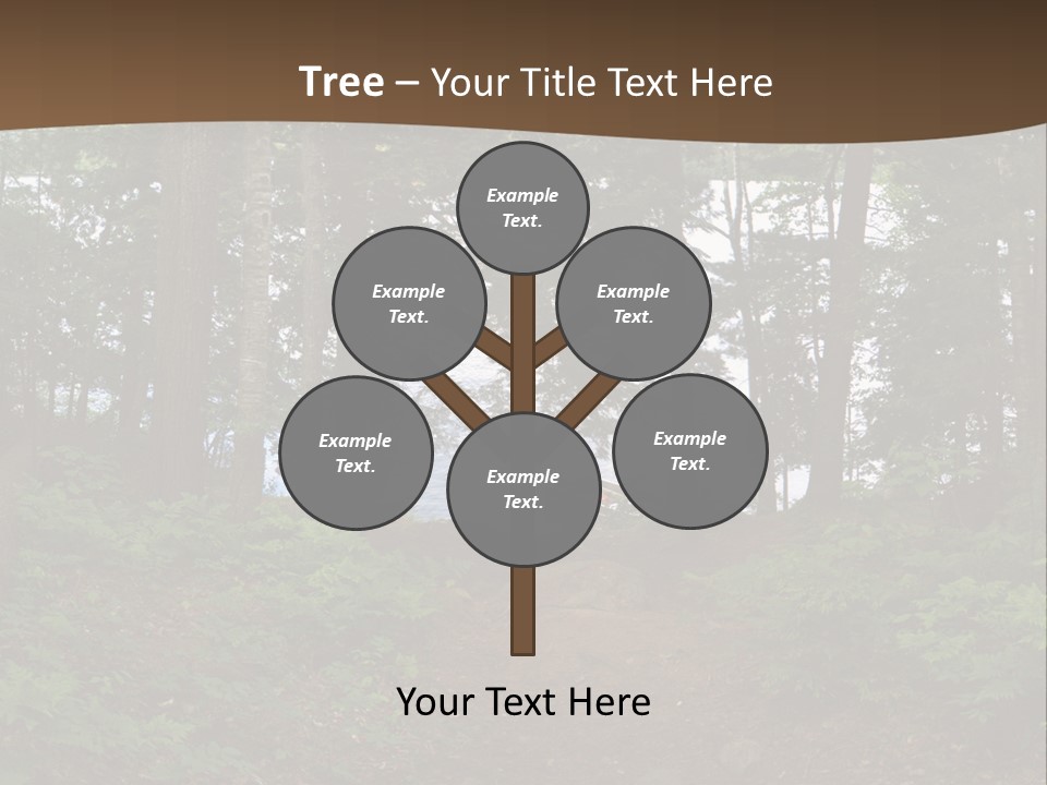 Tent Lake Campground PowerPoint Template