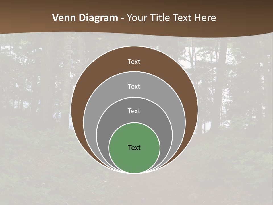 Tent Lake Campground PowerPoint Template