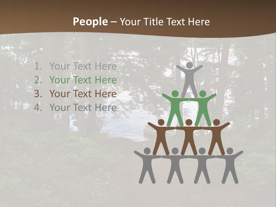 Tent Lake Campground PowerPoint Template