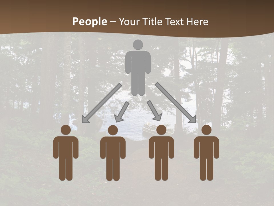 Tent Lake Campground PowerPoint Template