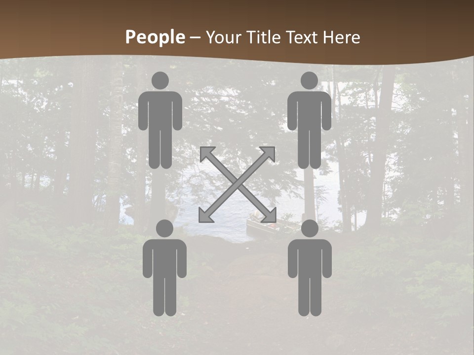 Tent Lake Campground PowerPoint Template