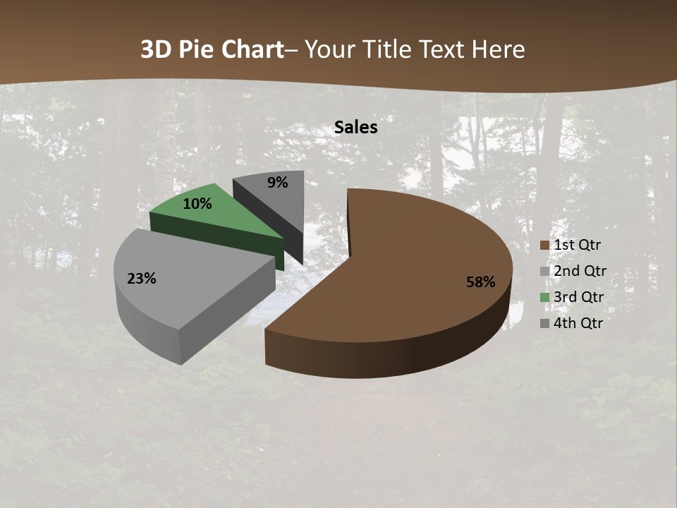 Tent Lake Campground PowerPoint Template