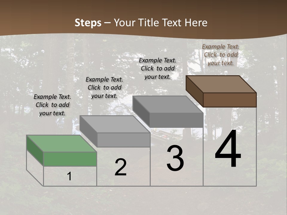 Tent Lake Campground PowerPoint Template
