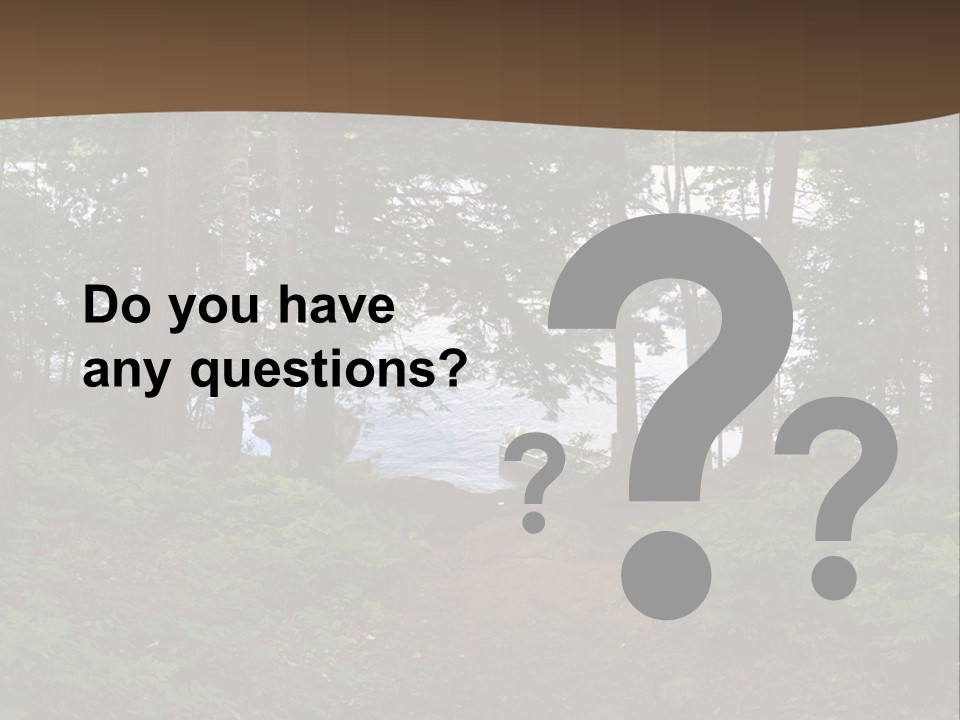 Tent Lake Campground PowerPoint Template