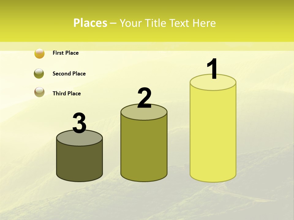 Farmland Tea Slope PowerPoint Template
