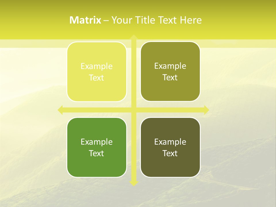 Farmland Tea Slope PowerPoint Template
