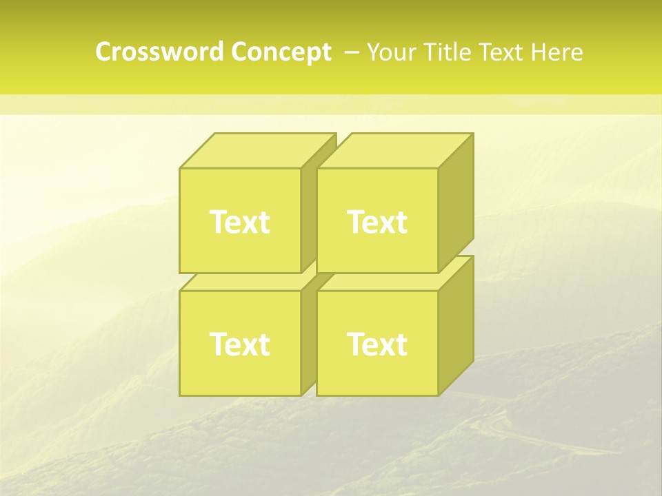 Farmland Tea Slope PowerPoint Template