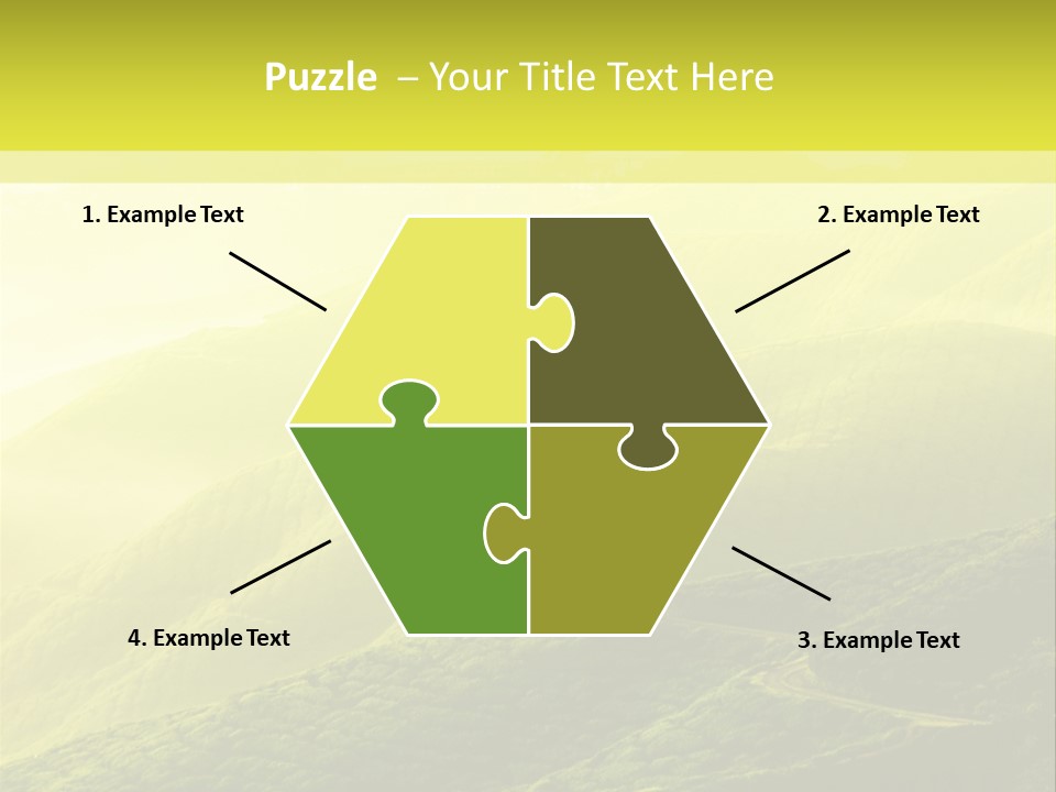 Farmland Tea Slope PowerPoint Template