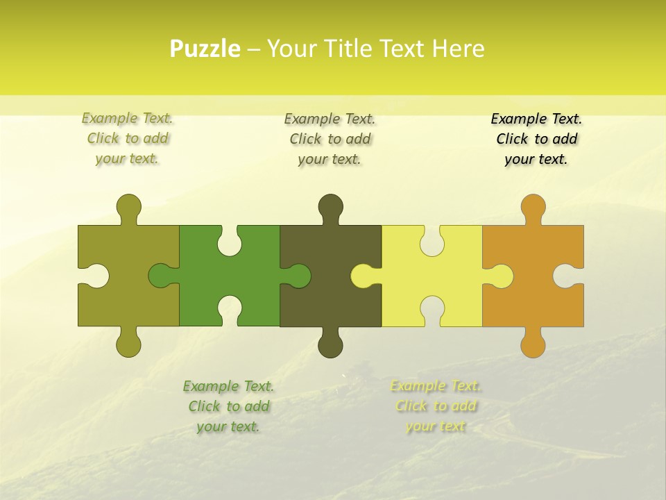 Farmland Tea Slope PowerPoint Template