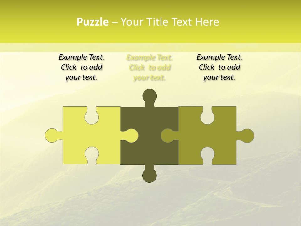 Farmland Tea Slope PowerPoint Template