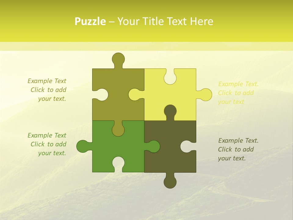 Farmland Tea Slope PowerPoint Template