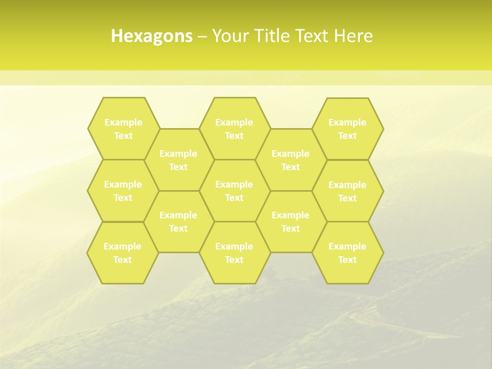 Farmland Tea Slope PowerPoint Template