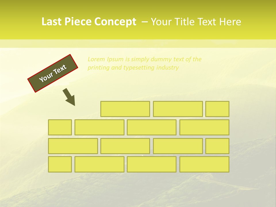 Farmland Tea Slope PowerPoint Template