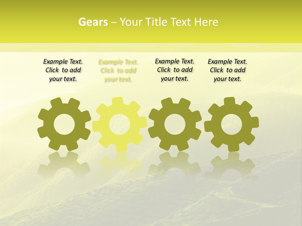 Farmland Tea Slope PowerPoint Template