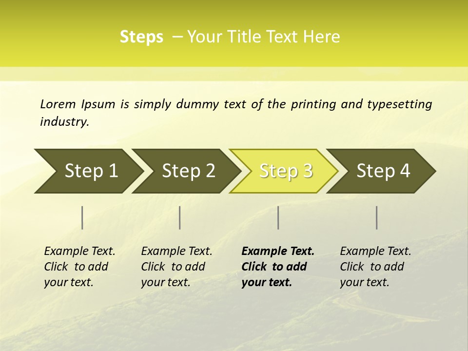 Farmland Tea Slope PowerPoint Template