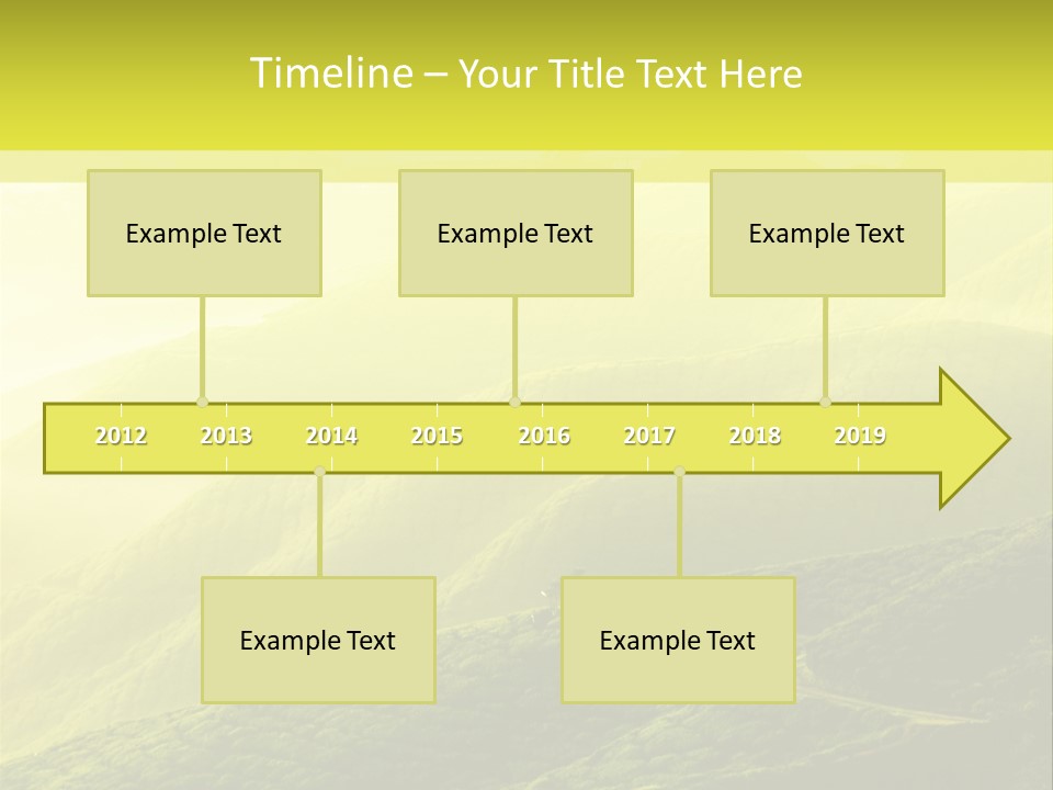 Farmland Tea Slope PowerPoint Template