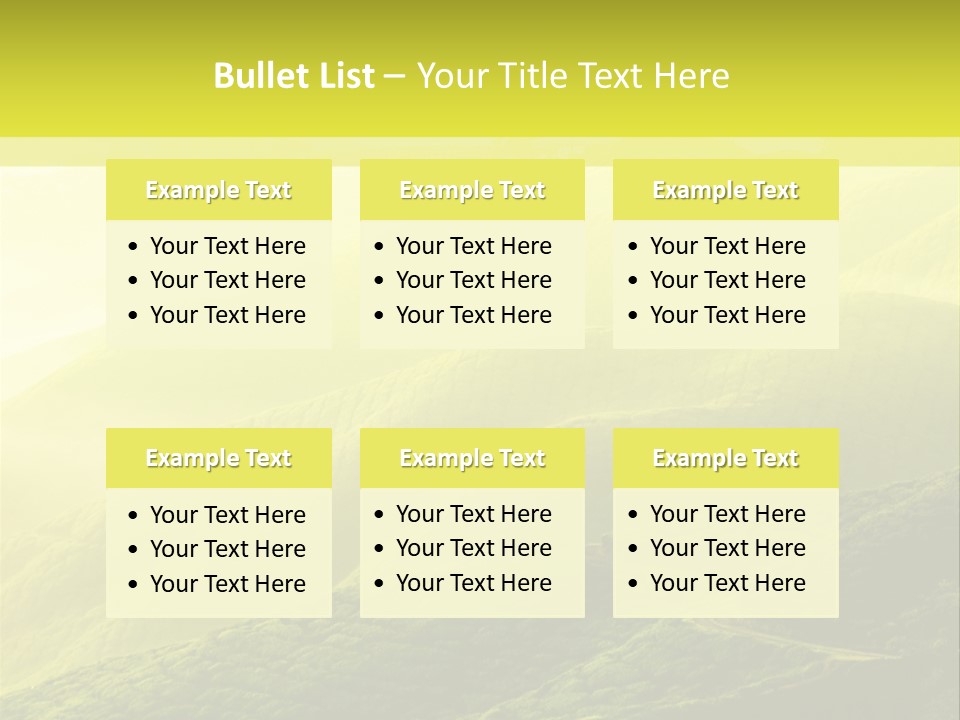 Farmland Tea Slope PowerPoint Template