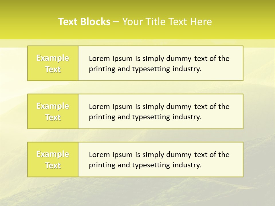 Farmland Tea Slope PowerPoint Template