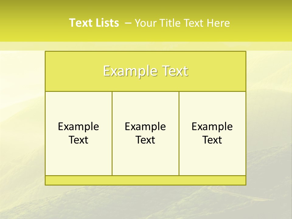 Farmland Tea Slope PowerPoint Template
