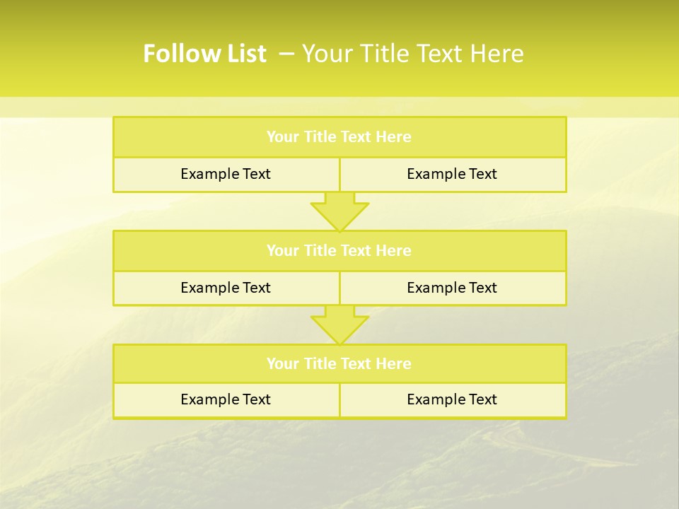Farmland Tea Slope PowerPoint Template