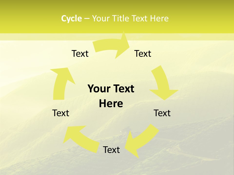 Farmland Tea Slope PowerPoint Template