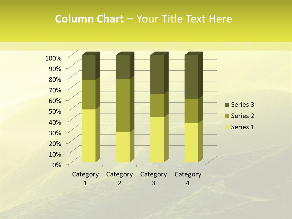 Farmland Tea Slope PowerPoint Template