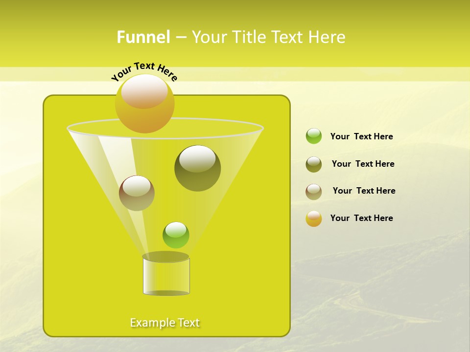 Farmland Tea Slope PowerPoint Template