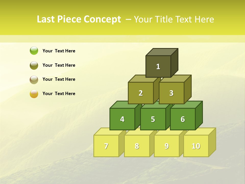 Farmland Tea Slope PowerPoint Template