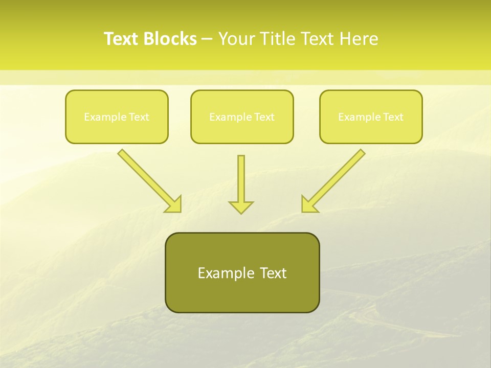 Farmland Tea Slope PowerPoint Template