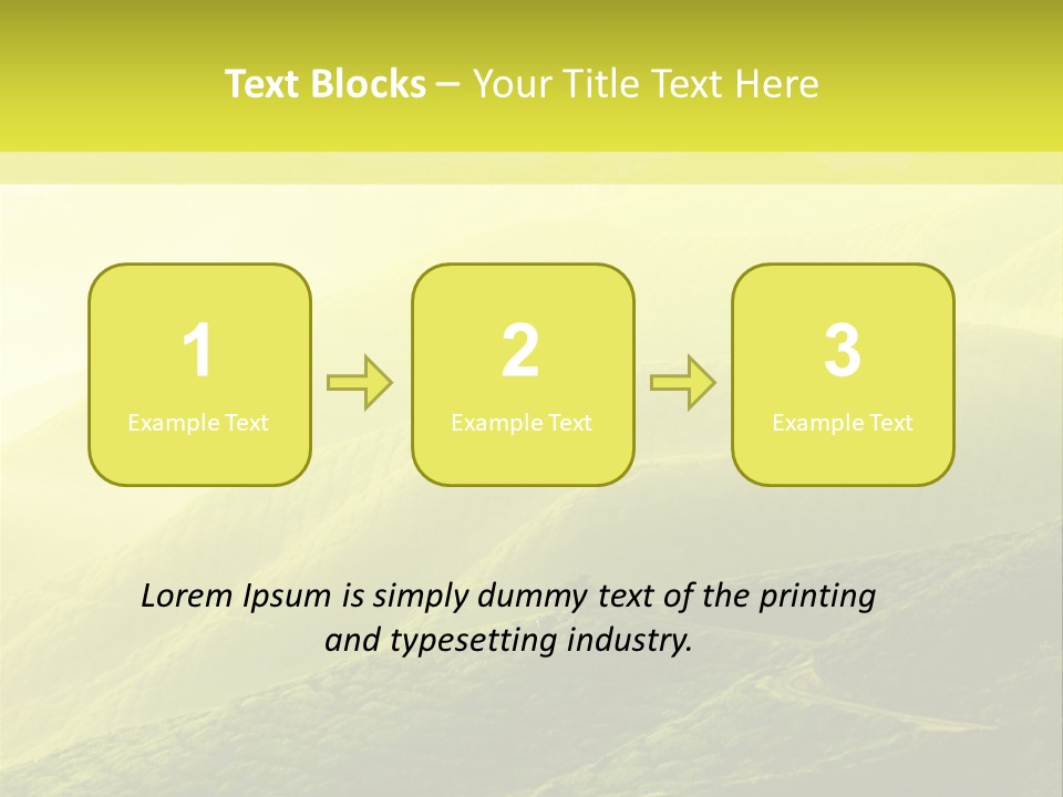 Farmland Tea Slope PowerPoint Template