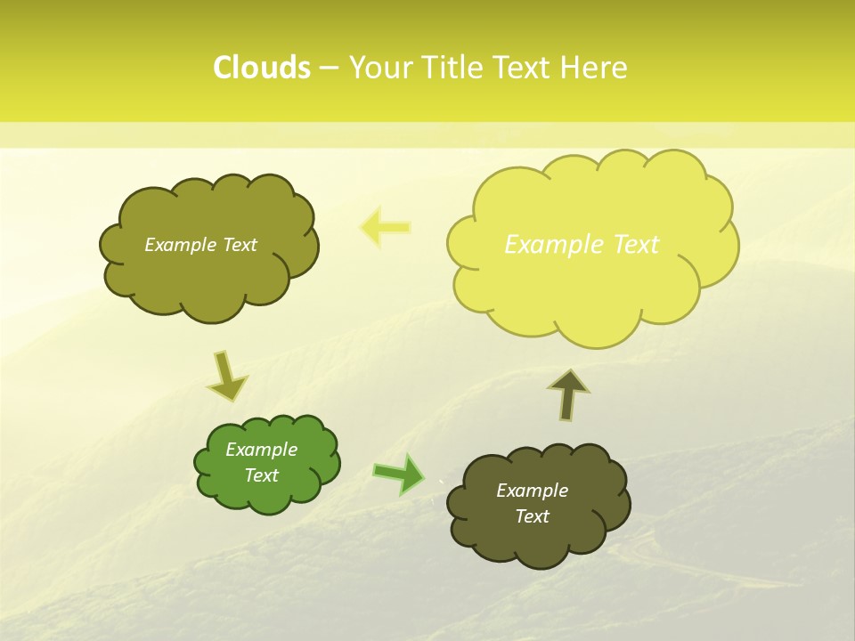 Farmland Tea Slope PowerPoint Template