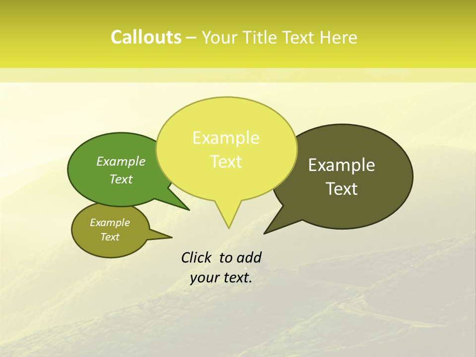 Farmland Tea Slope PowerPoint Template