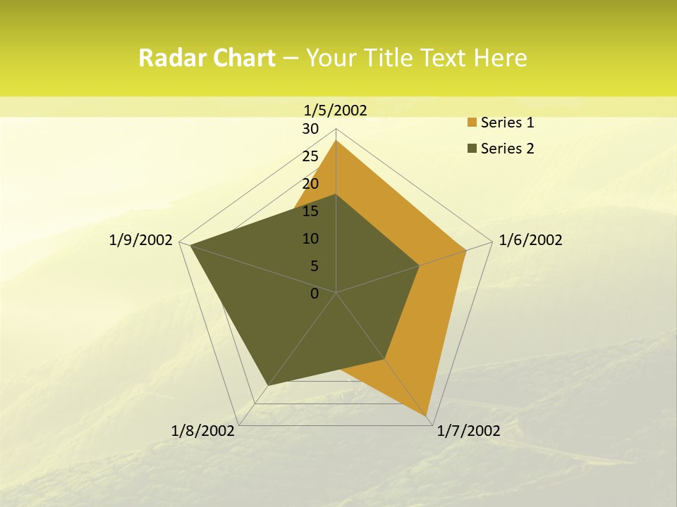 Farmland Tea Slope PowerPoint Template